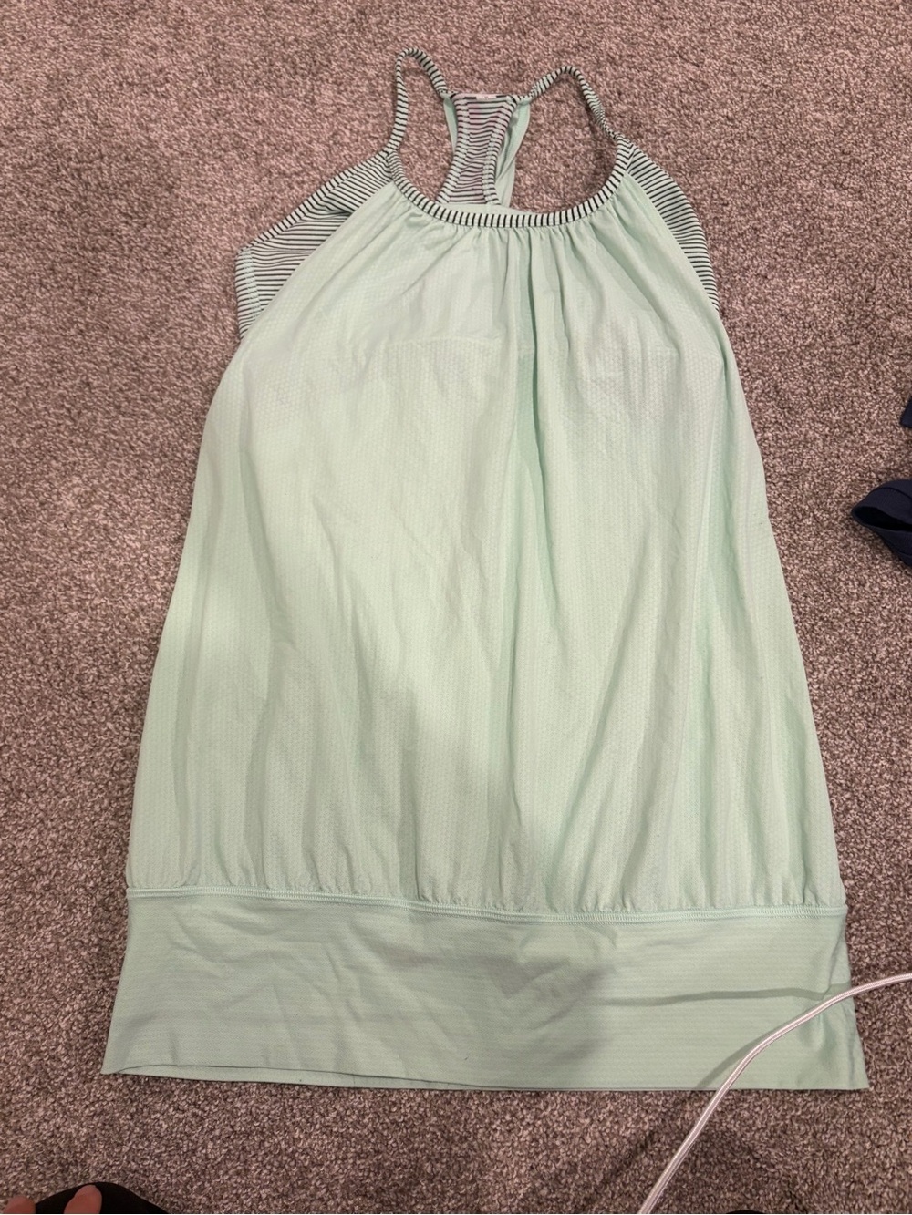 lululemon athletica Mint Green Strappy Tank Top